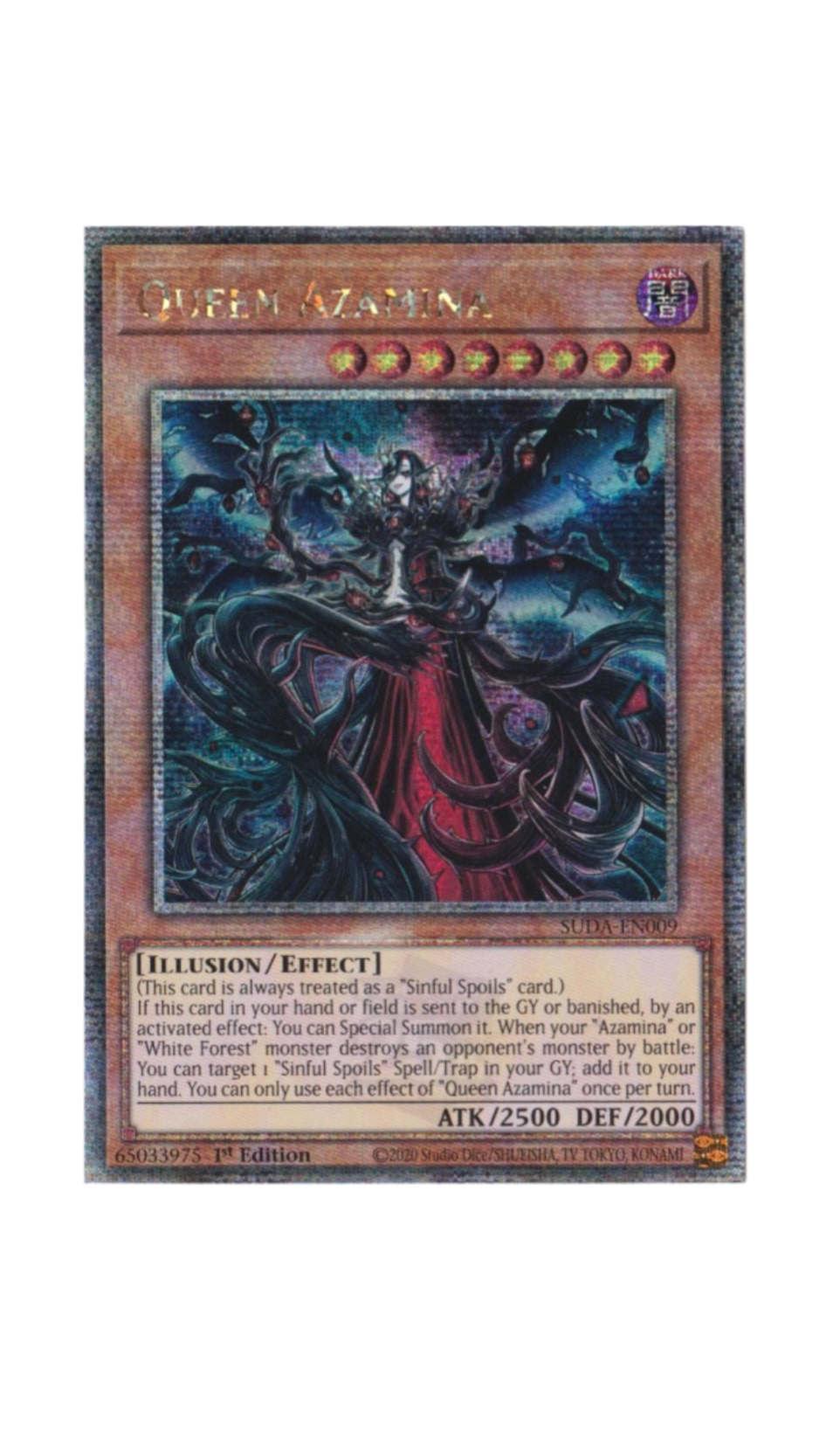 Yu-Gi-Oh! Queen Azamina Quarter Century Secret Rare