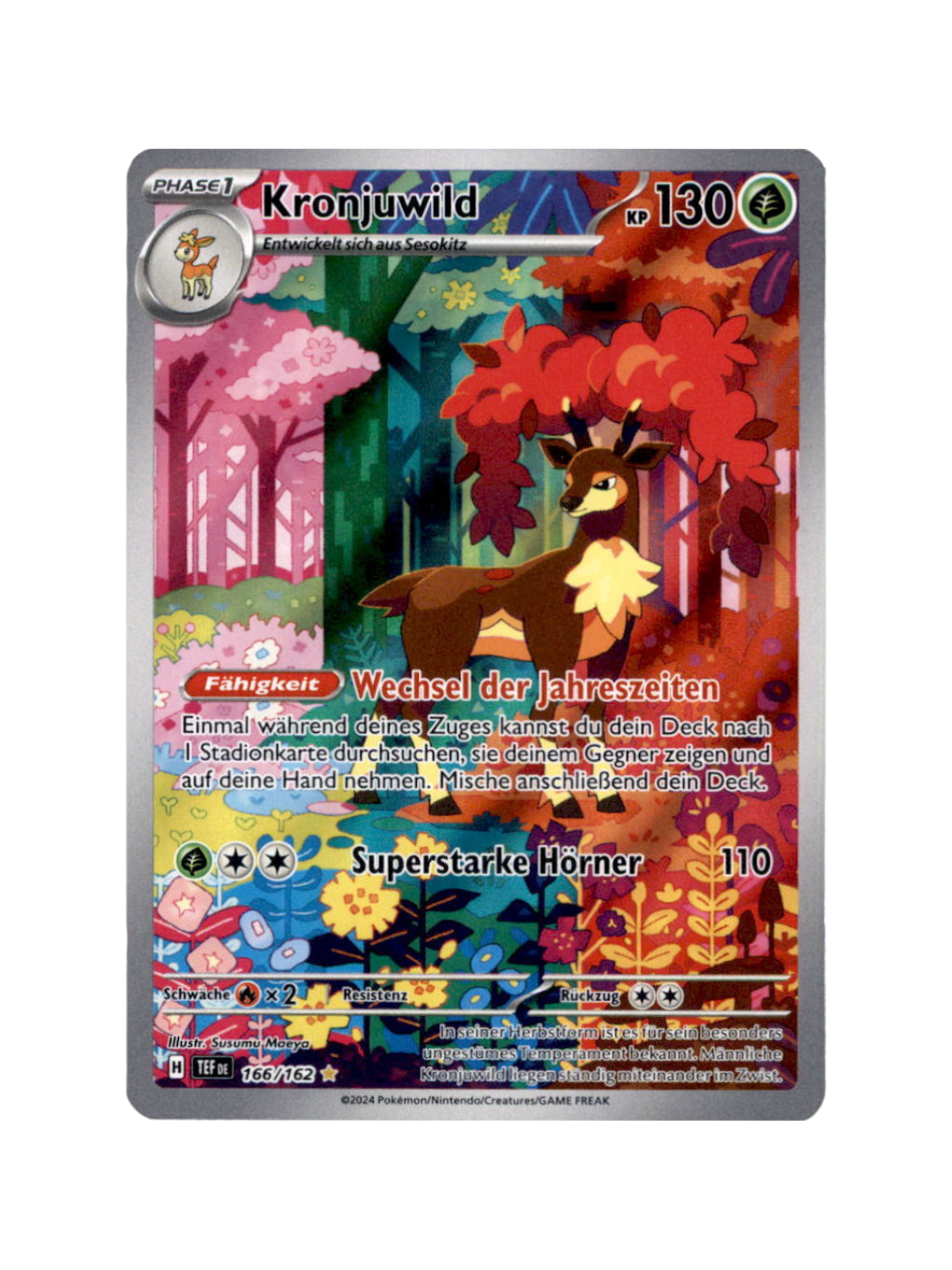 Pokemon Sawsbuck TEF 166 (German)