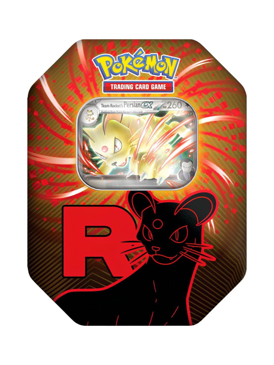 Pokemon Team Rocket's Tin 125 Team Rocket's Persian EX (English)