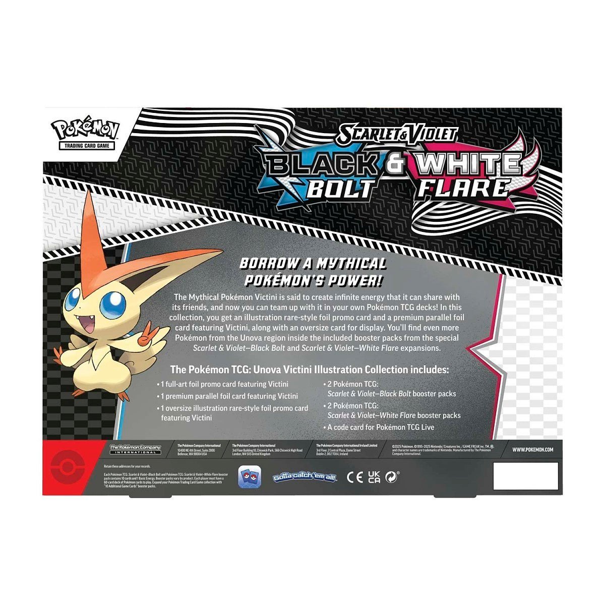 Pokémon Scarlet & Violet – Black Bolt & White Flare – Unova Victini Illustration Collection