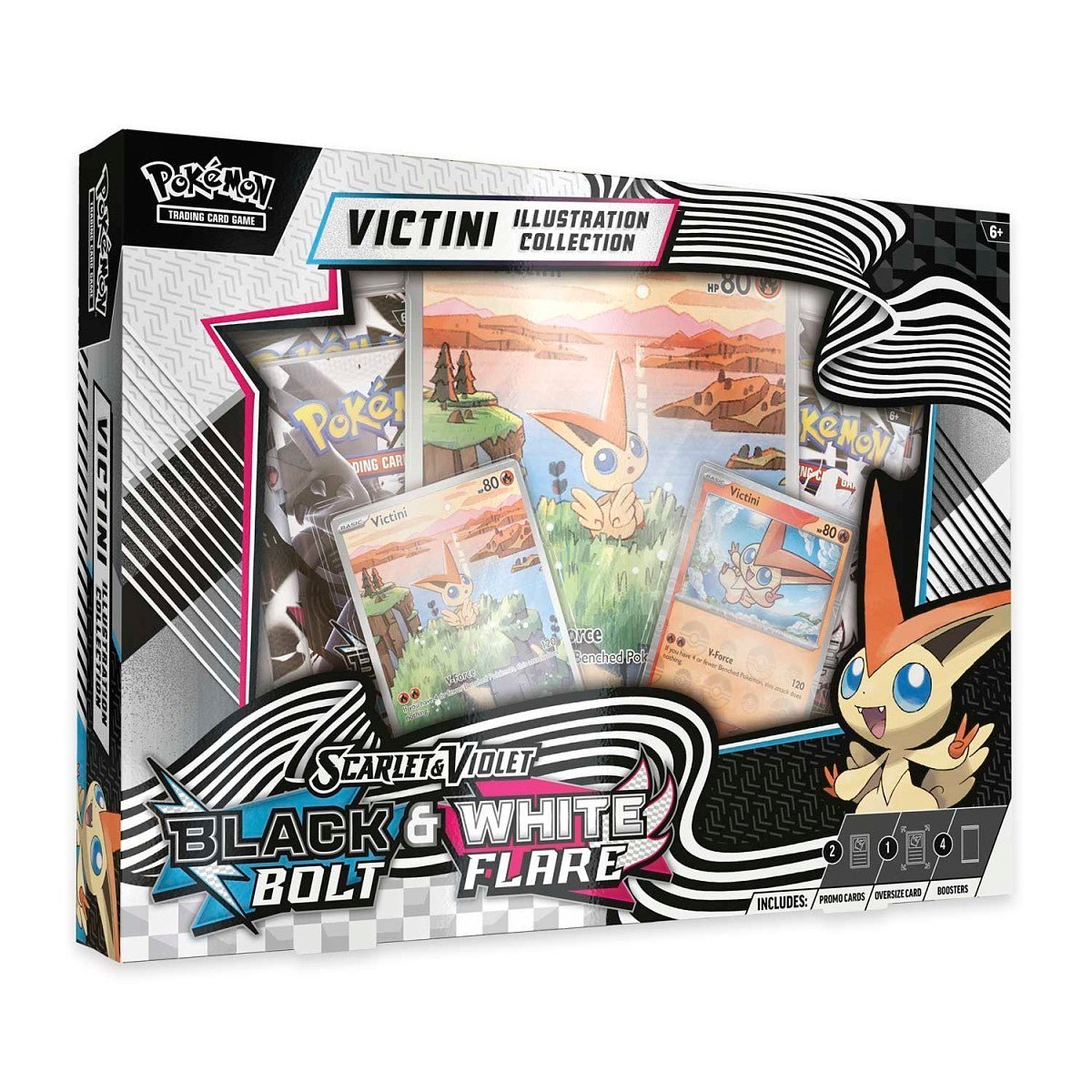 Pokémon Scarlet & Violet – Black Bolt & White Flare – Unova Victini Illustration Collection
