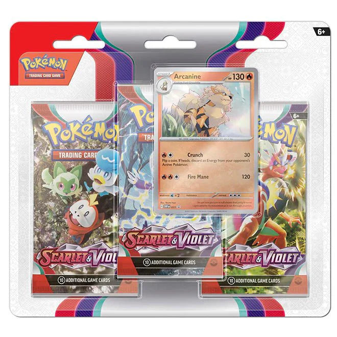 Pokémon Scarlet & Violet – SV01 Base Set – 3-Pack Blister Arcanine