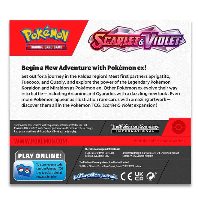 Pokémon Scarlet & Violet – SV01 Base Set – Booster Box