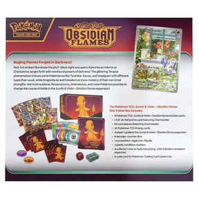 Pokémon Scarlet & Violet – SV03 Obsidian Flames – Elite Trainer Box