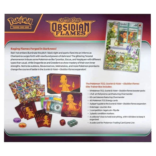 Pokémon Scarlet & Violet – SV03 Obsidian Flames – Elite Trainer Box