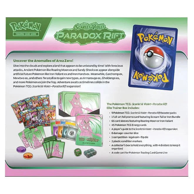 Pokémon Scarlet & Violet – SV04 Paradox Rift – Elite Trainer Box Iron Valiant
