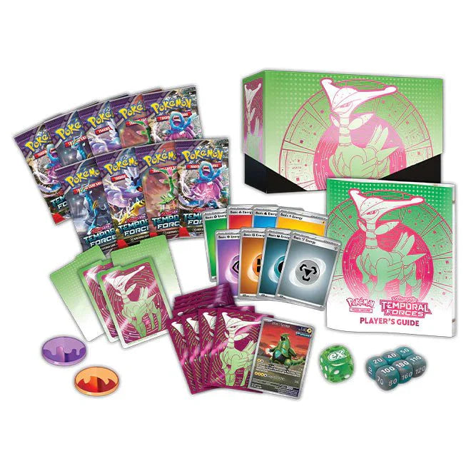 Pokémon Scarlet & Violet – SV05 Temporal Forces – Elite Trainer Box Iron Leaves