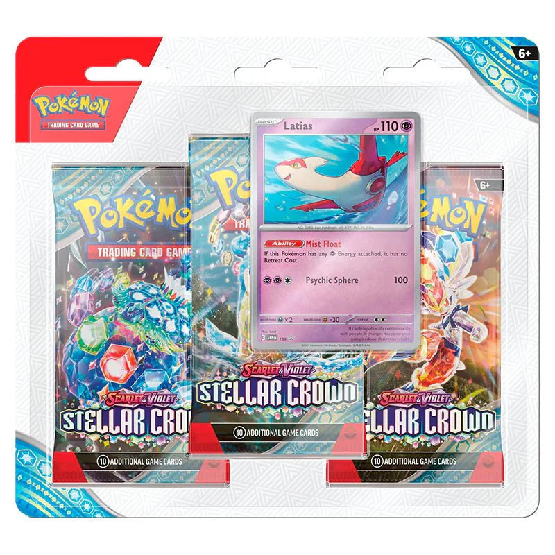 Pokémon Scarlet & Violet – SV07 Stellar Crown – 3-Pack Blister Latias
