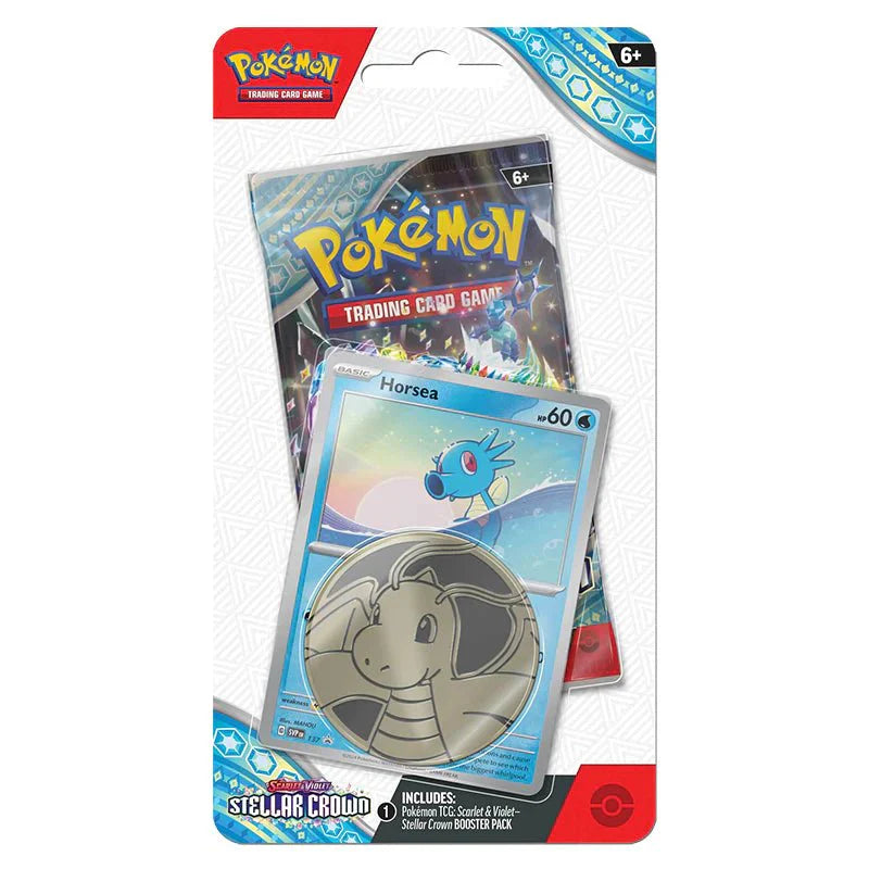 Pokémon Scarlet & Violet – SV07 Stellar Crown – Checklane Blister Horsea