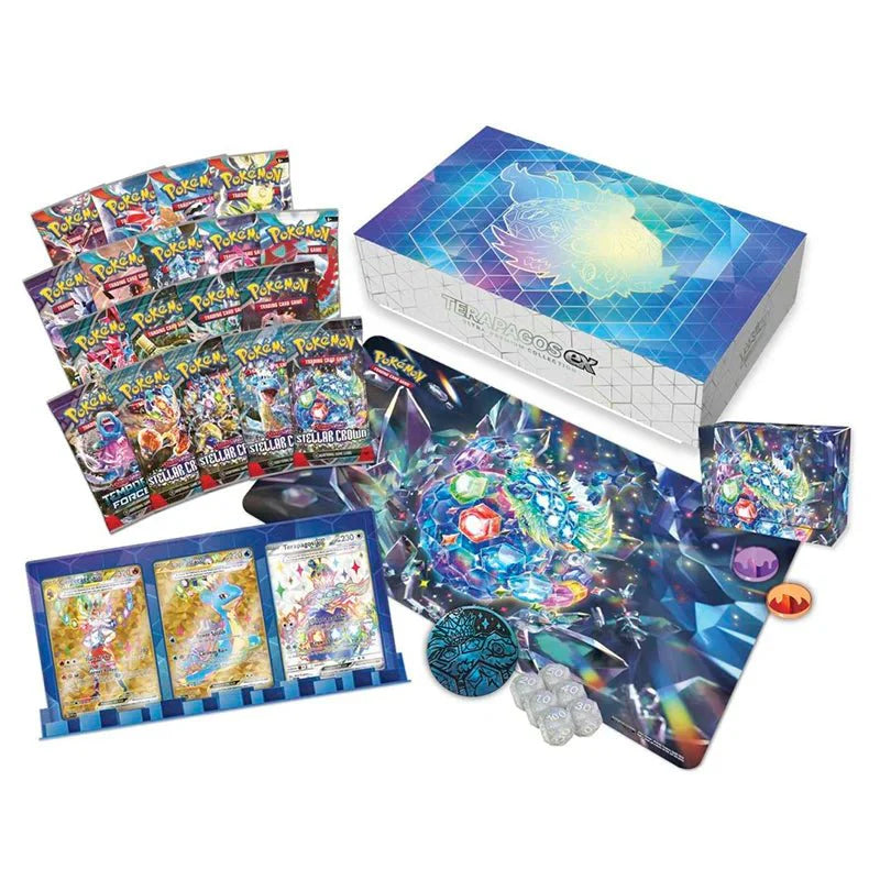 Pokémon Scarlet & Violet – SV07 Stellar Crown – Terapagos ex Ultra Premium Collection Box