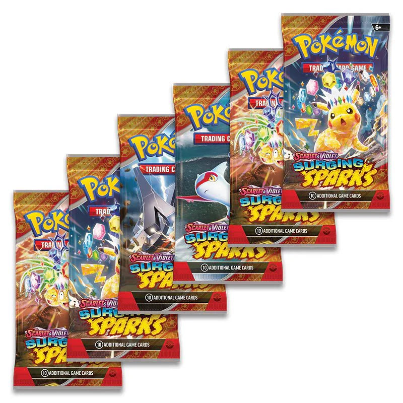 Pokémon Scarlet & Violet – SV08 Surging Sparks – Booster Bundle (US Exclusive)