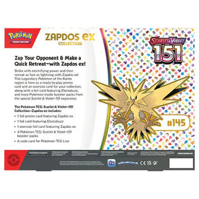 Pokémon Scarlet & Violet – SV3.5 151 – Zapdos ex Collection