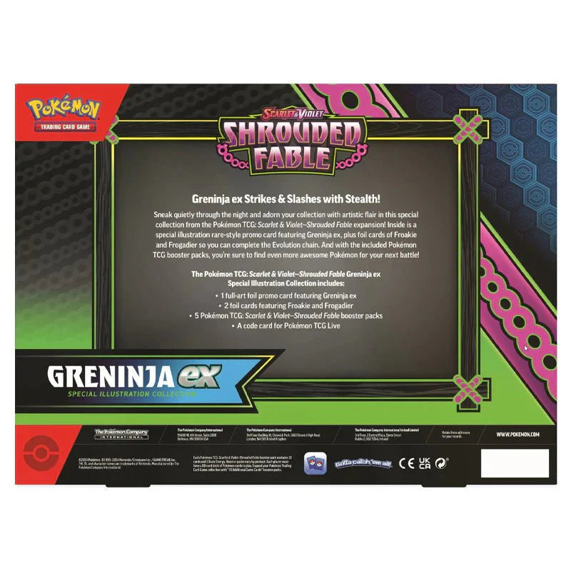 Pokémon Scarlet & Violet – SV6.5 Shrouded Fable – Greninja ex Special Illustration Collection Box
