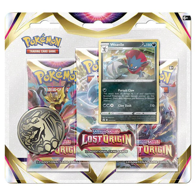 Pokémon Sword & Shield – SWSH11 Lost Origin – 3-Pack Blister