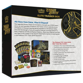 Pokémon Sword & Shield – SWSH12.5 Crown Zenith – Elite Trainer Box Sealed Case