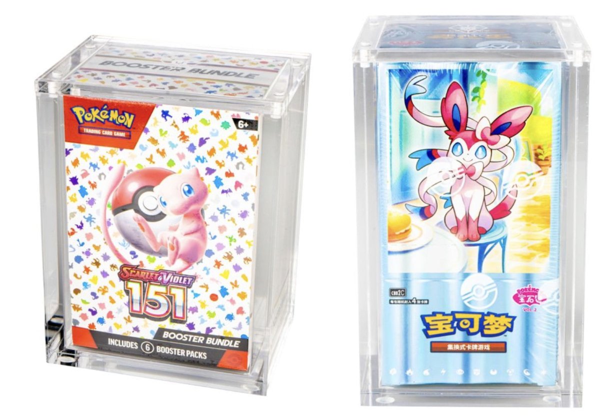 [PRE-ORDER] DuoPack Acryl Case – Pokémon Booster Bundle – Engels & Pokémon Gem Pack