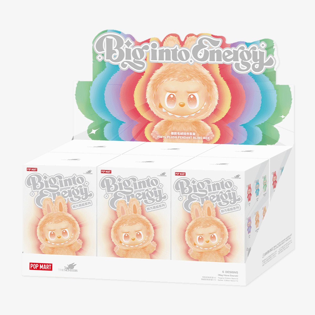 THE MONSTERS Big into Energy Series-Vinyl Plush Pendant Blind Box (Gehele Set)